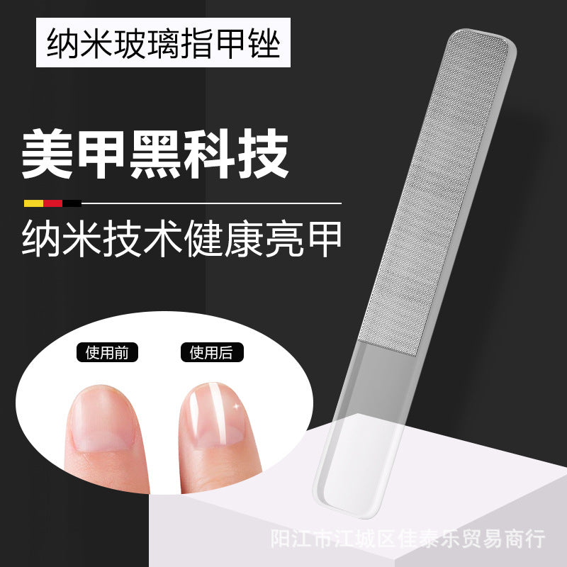 Direct from the factory: portable, washable, mini nano glass nail file – the ultimate manicure tool for shaping, filing, polishing, and buffing your nails