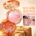 Xixi maoqu baking two-color gradient blush expansion and shrinkage color brightening and contouring all-in-one palette nature nude makeup rouge