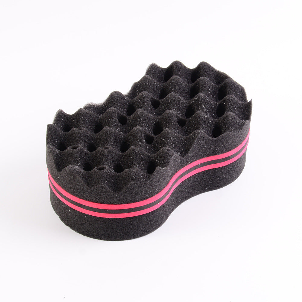 oval memory foam hair curling ball dirty braid large and small hole sponge curling tool wholesale
