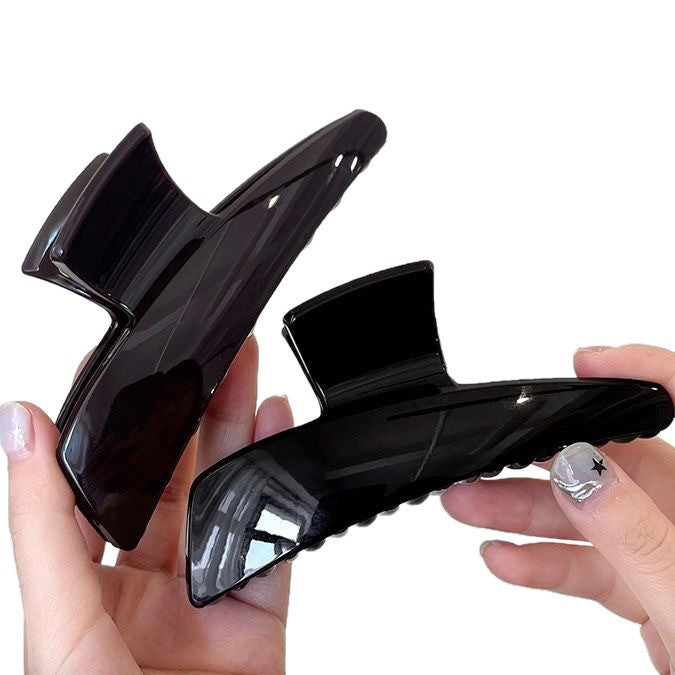 Niche stylesense of designkoreanelegant large hairpin female back of head hair clip casualeasiest for match shark clip