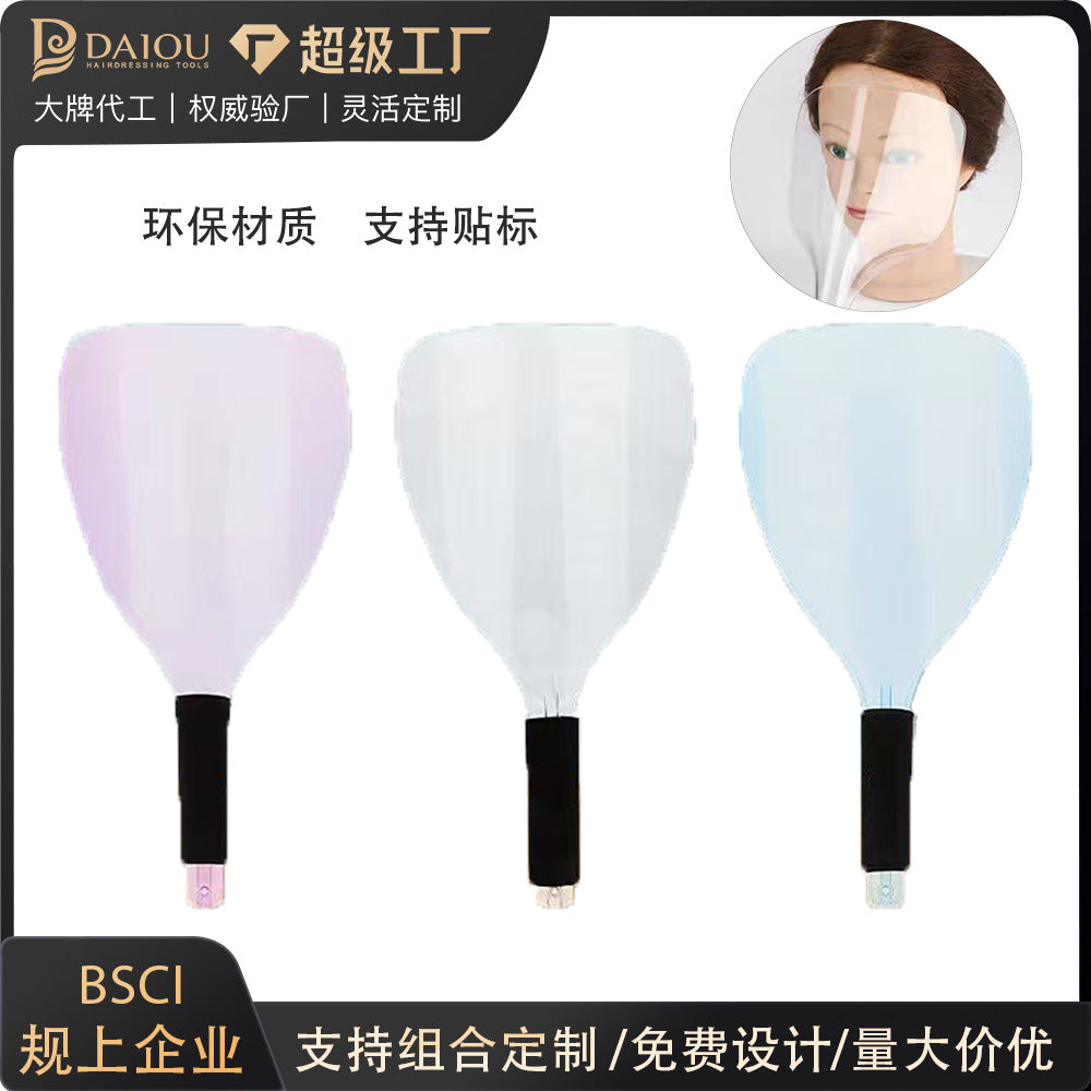 Wholesale transparent mask plastic hair salon special spray hairspray face protection hairdressing non-slip thickened face mask