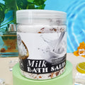 rose milk petal bath salt cleansing exfoliating mud scrub salt massage fragrant bath foot bath salt 350g
