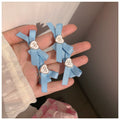 Want pure ribbon hair clip cute casual one-word clip bows bangs clip easiest for match hair accessories sweet side clip jewelry for women