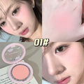 Jiujiu diary cloud soft mist blush low saturation expansion tender pink matte nature brightening contouring student rouge