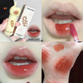 Kapuweini cute cat water gloss lip gloss for women, moisturizing mirror, non-stick cup, pseudo-no makeup whitening lip glaze
