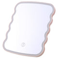 Led makeup mirror - rechargeable, foldable, portable, with light and storage - perfect for home, dorm, and desk use