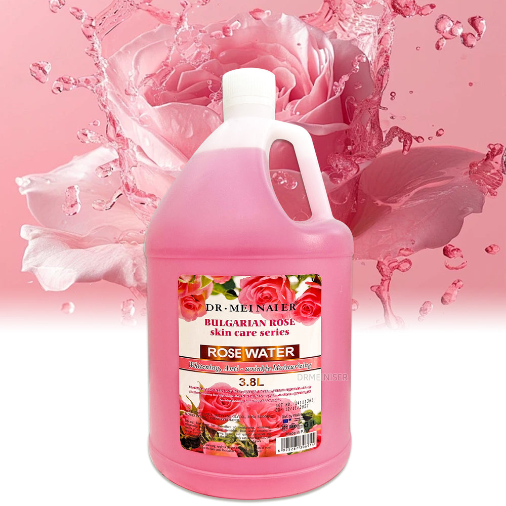 brightening and moisturizing rose water to shrink pores, firming and shrinking water rose toner 3.8l foreign trade wholesale