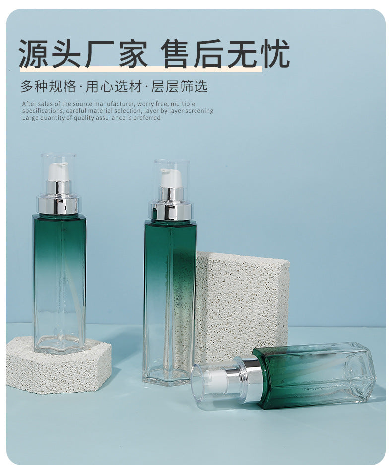 High-end vacuum dispensing bottle push-type hand cream body lotion facial cleanser cosmetics customized empty bottle