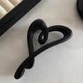 Large matte love gripper female elegant back of head hairpin high-end 2024new arrivalfashion shark clip headwear
