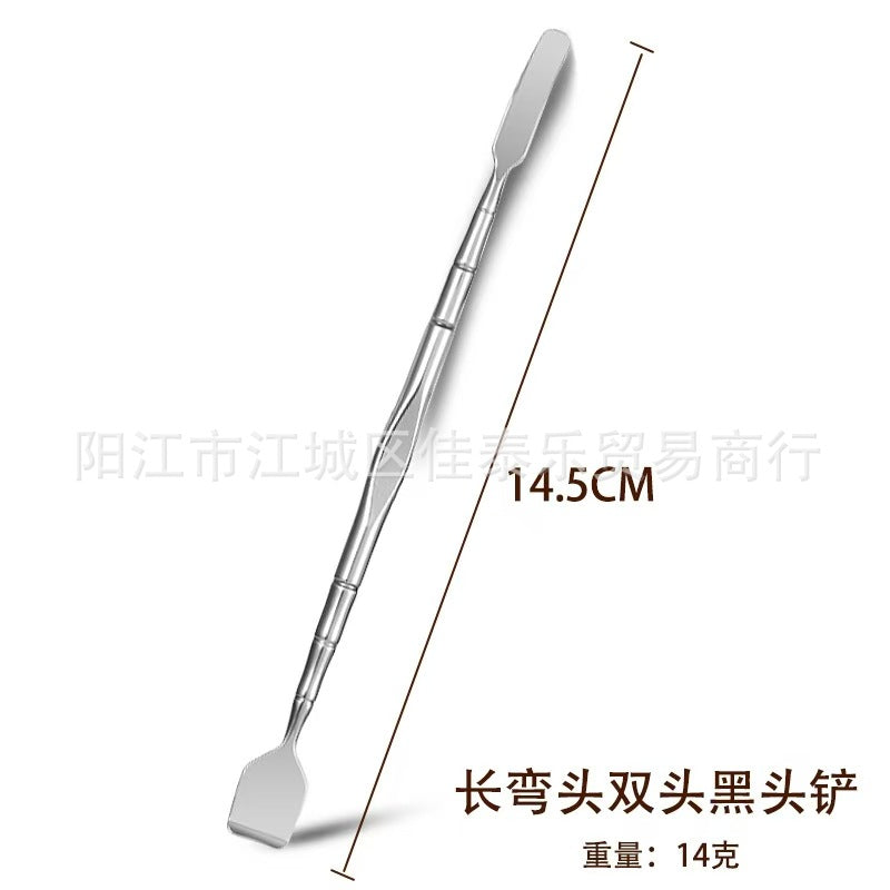 Manufacturer stainless steel blackhead shovel double-ended nose blackhead remover blackhead shovel hair follicle cleaning care beauty tool