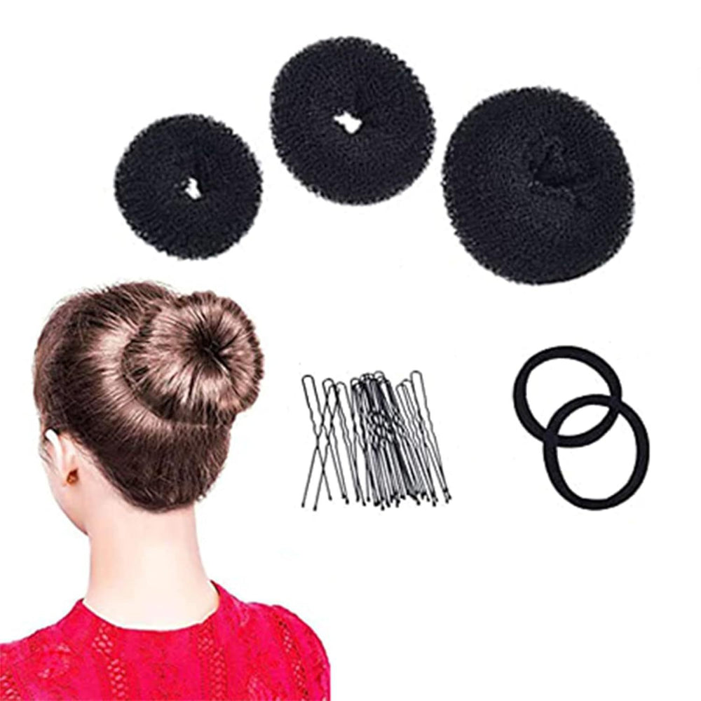 Factory direct sales opp ball head styling hair set donut does not hurt hair fluffy hair curler to tie hair
