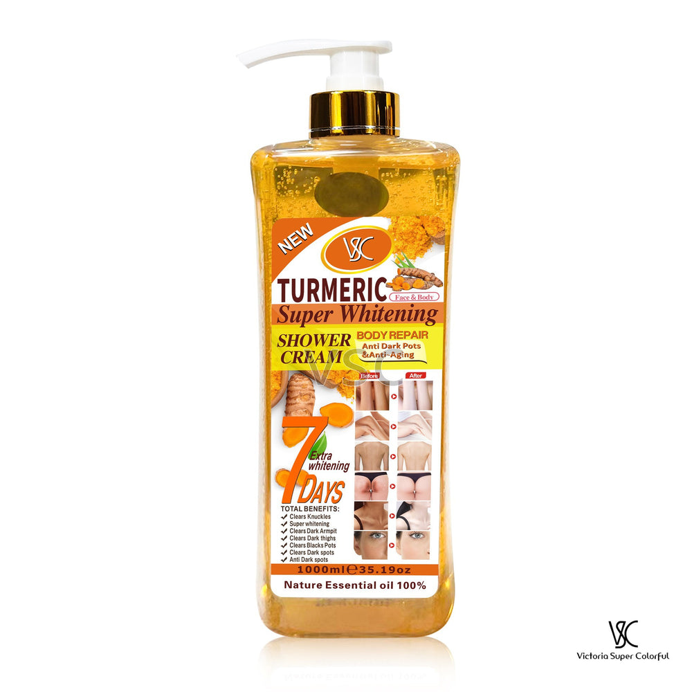 foreign trade turmeric skin care series essence liquid facial cream body lotion scrub wholesale foreign trade