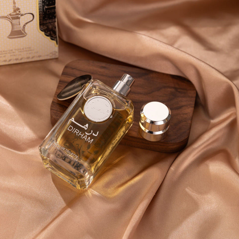 men perfume dirham100ml arabian middle eastern style grids dubai perfume for men and women long-lasting spray