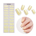 Zhengxiang custom gel nail stickers - waterproof, sparkling cloud brocade uv semi-cured nail art stickers - cross-border e-commerce for us & european amazon