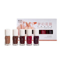 Kudan/kudan 5-pack set of water-based nail polish 9ml*5 water-based peelable, no-bake, quick-drying, long-lasting nail polish