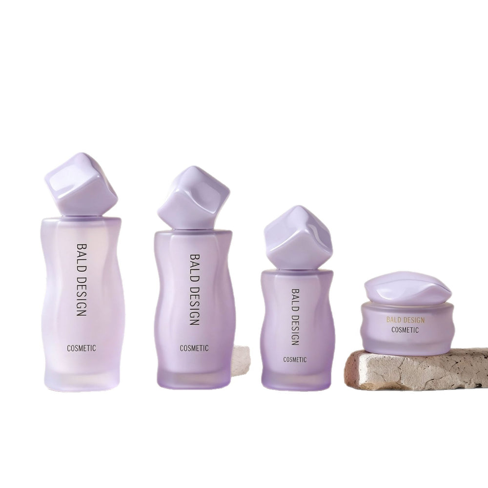 Manufacturer supplies cosmetic glass bottle suit packaging material 120ml lotion essential oil bottle 30g cream dispensing glass bottle