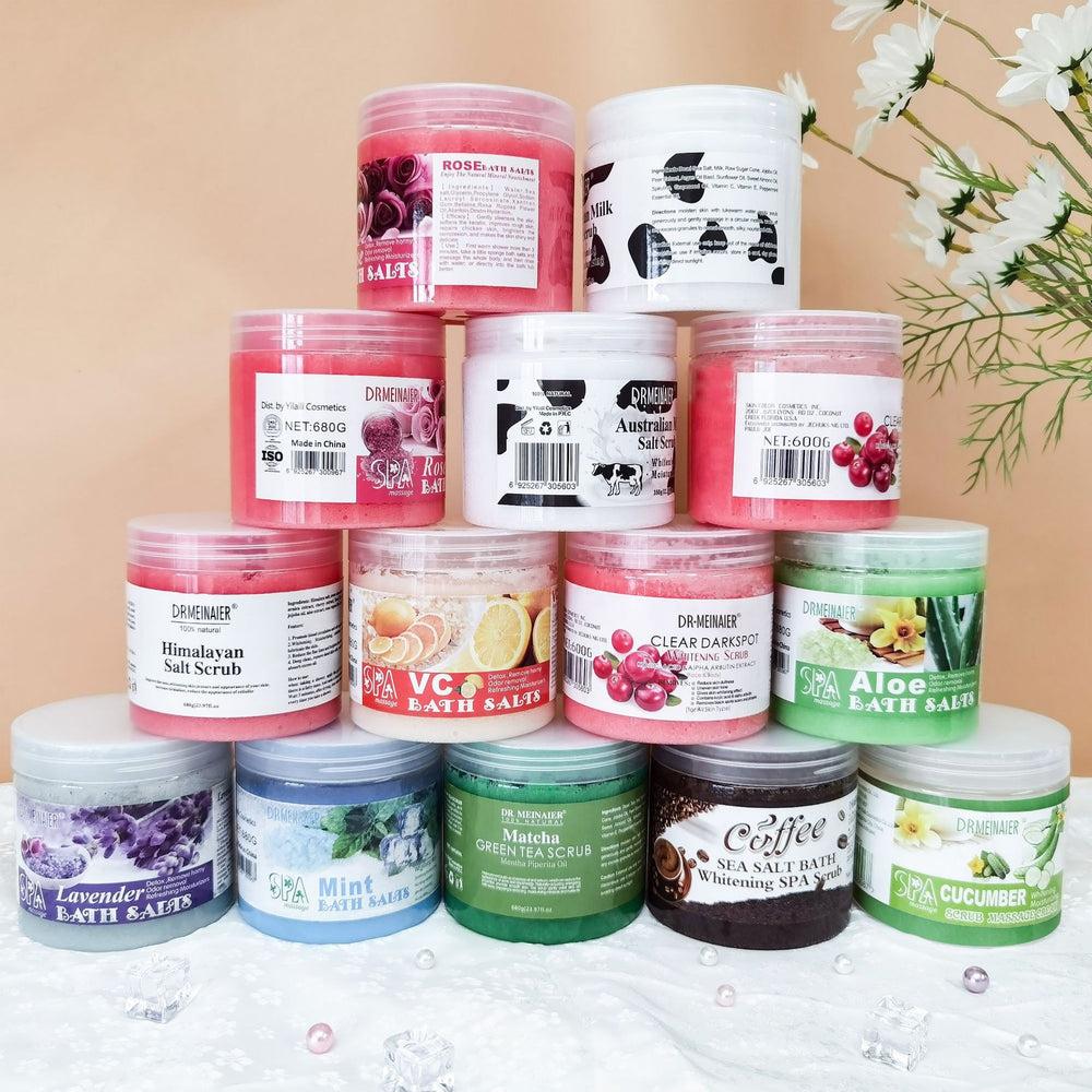 export exfoliating bath & shower salt - removes keratin, refines skin, exfoliates dead skin, moisturizing body scrub bath salt wholesale