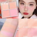 Xixi rushes to the sunset four-color blush to brighten the contour of the vitality girl's daily whitening peach matte rouge wholesale