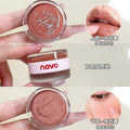Novo vitality translucent lip and cheek cream for women watery matte color development non-drying whitening lip glaze lip mud blush cream