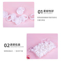 White ring cups, 100 pieces - auxiliary beauty supplies for eyelash extensions, eyelash implantation, beauty salons, glue dipping, and eyelash accessories tools