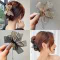 New arrivalclassy sense bow hair clip summer autum tassel gripper lace shark clip mesh hair clip hair clip hair accessories