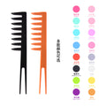 Professional salon comb dual-ended 2-in-1 hair styling comb - amazon plastic hair comb - cross-border, customizable with logo