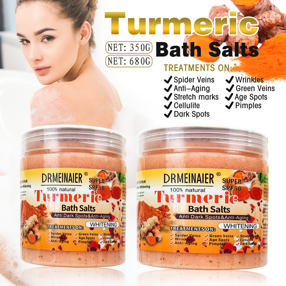 turmeric wet bath salt exfoliating bath bath salt to remove chicken skin, rejuvenate skin, rub mud, remove dead skin, moisturizing scrub salt