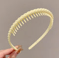 New arrivalcolorful braided cable stitch headbandelegant female resin casual hair tiepure color durable fashion headband hair accessories