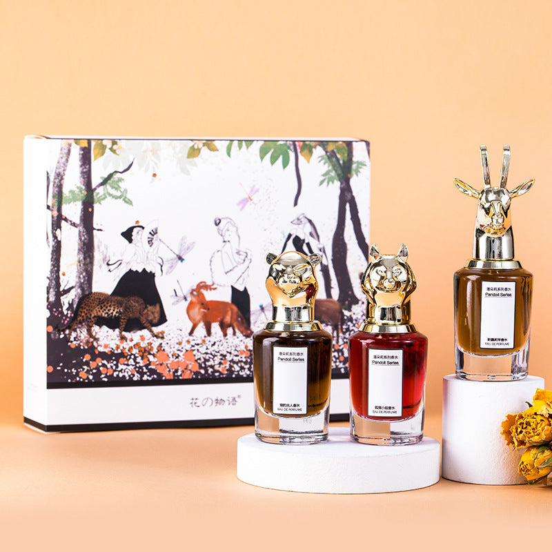 Animal head perfume set - premium fragrance gift box for men and women - tiktok hot seller - french perfume for women