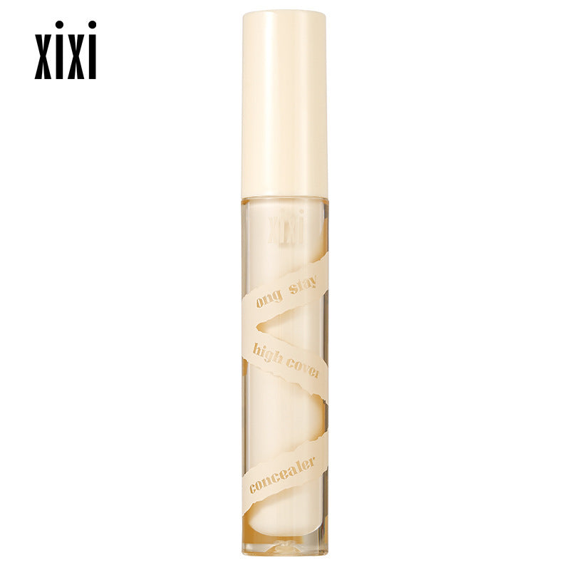 Xixi snow traceless concealer covers facial spots, acne marks, dark circles, tear troughs, brightens and repairs without powder sticking