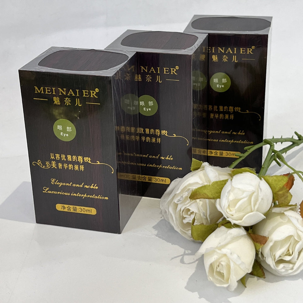 menair wooden box eye essence oil 30ml moisturizing and brightening eye care oil