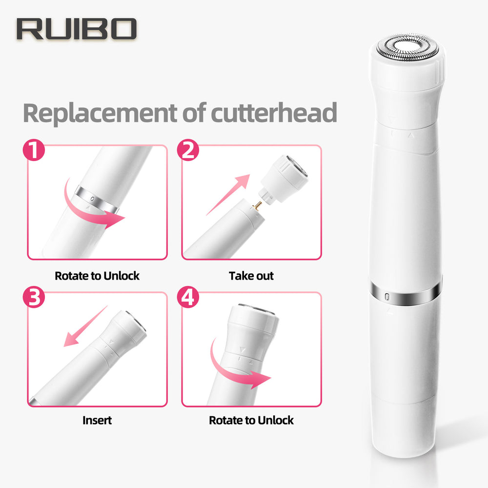 Women's 5-in-1 electric nose & eyebrow trimmer, personal care hair remover, portable epilator