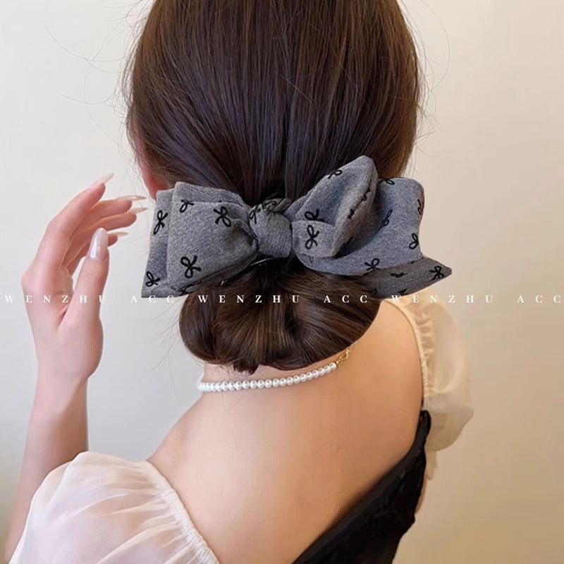 Popular elegantbows gripper for women, large ball head, classy hair clip, back of head, high ponytail, headdress, hair gripper