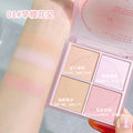 Xixi rushes to the sunset four-color blush to brighten the contour of the vitality girl's daily whitening peach matte rouge wholesale