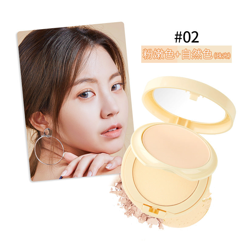 Lideal silky smooth double-layer powder - setting, oil control, pore minimizing, wet & dry use, soy milk powder foundation