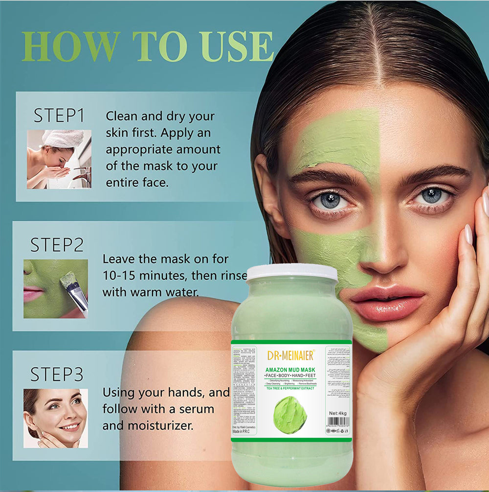 exclusive vc brightening mud mask, oil control, blackhead removal, cleansing mud mask, hydrating and moisturizing mask, 4kg