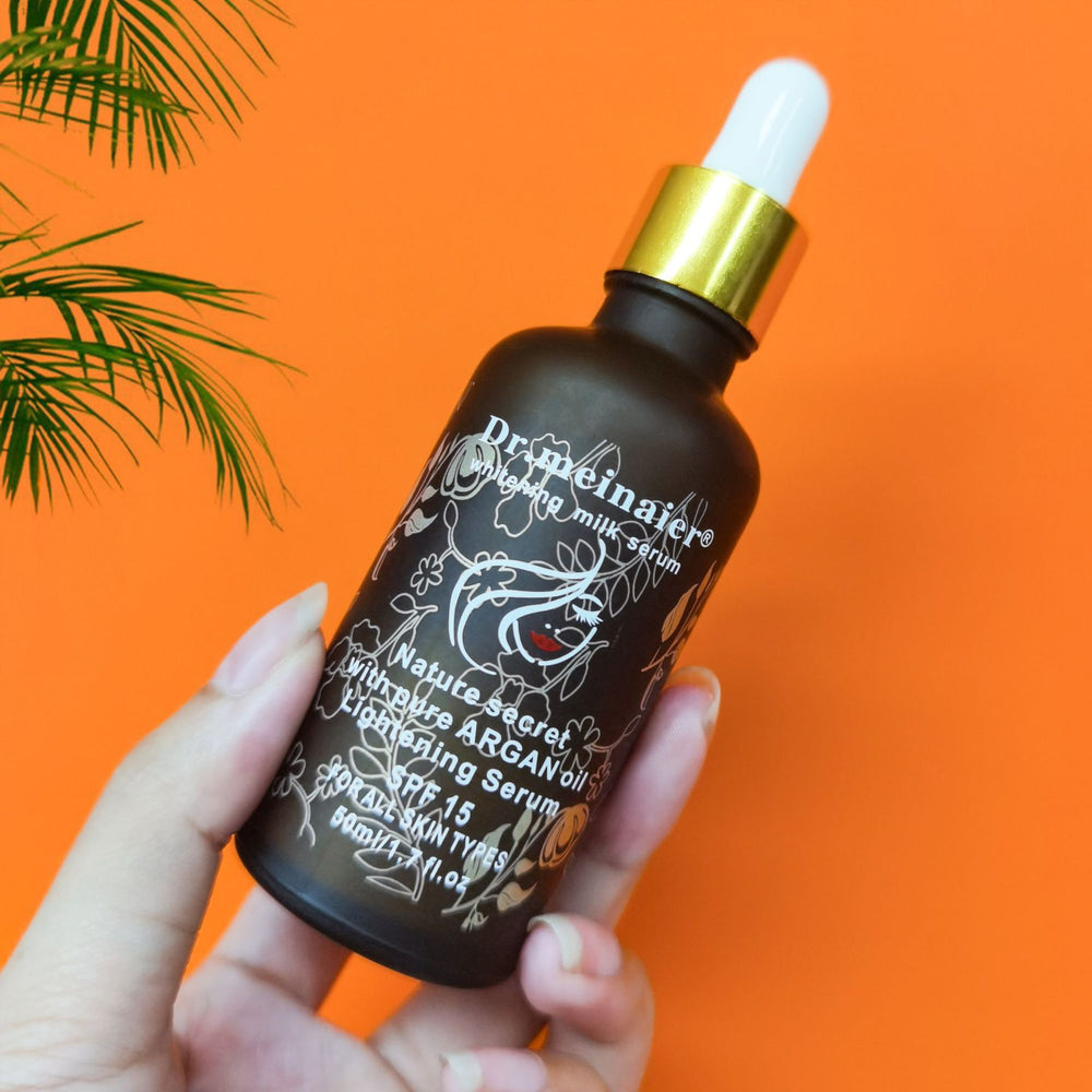 Exportbest selling milk essence brightening small brown bottle original liquid moroccan argan oil moisturizing 50ml