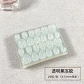 Jelly glue 24 stickers printing manicure jelly stickers transparent yellow glue wearable nail patch double-sided tape waterproof convenient jelly stickers