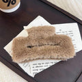 Plush square dark brown-11cm