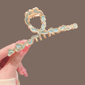 Ancient style blue auspicious cloud large clip new chinoiserie women's hair accessories clip cheongsam back of head hair clip large shark clip