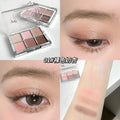Gege bear pink cherry fantasy six-color eye shadow palette pearlescent matte daily earth color eye shadow blush all-in-one palette