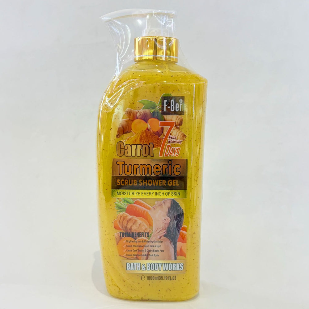 english 7-day renewal exfoliating body wash - gentle exfoliation, cleansing rice & coconut shower gel 1000ml