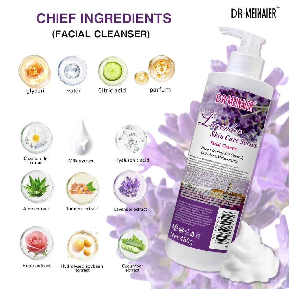 export english facial cleanser - skin care, moisturizing, oil control, blackhead removal, deep cleansing foaming cleanser 450g