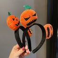 Cartoon doll hair accessories women's holiday dress up performance headwear decoration devil pumpkin headband funny halloween hairband