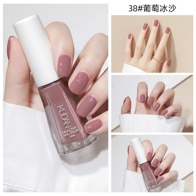 New nail polish: peel-off, no-bake, water-based, odorless, glossy, clear nail polish - spring/summer collection
