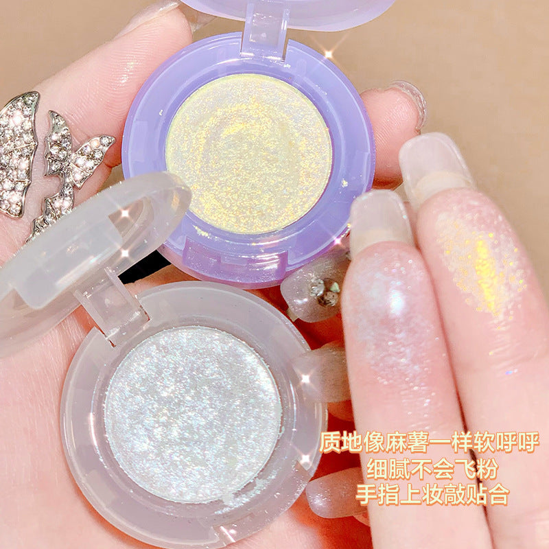 Makeup xixi bulb plan monochrome eyeshadow waterproof sparkling super shimmer mashed potato highlighting powder to brighten silkworms