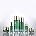 Factory direct cosmetics glass bottle set packaging: 120ml lotion/essential oil bottles & 30g cream glass jars