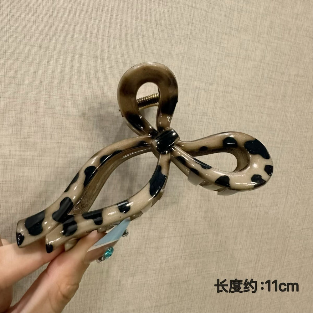 Frenchclassy polka dot golden gripper for women's back of head hair shark clip large elegance hairpin hairpin headwear