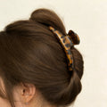 French leopard print gripper for women 2026 new arrivalclassy shark clip large easiest for match back of head hair clip headwear
