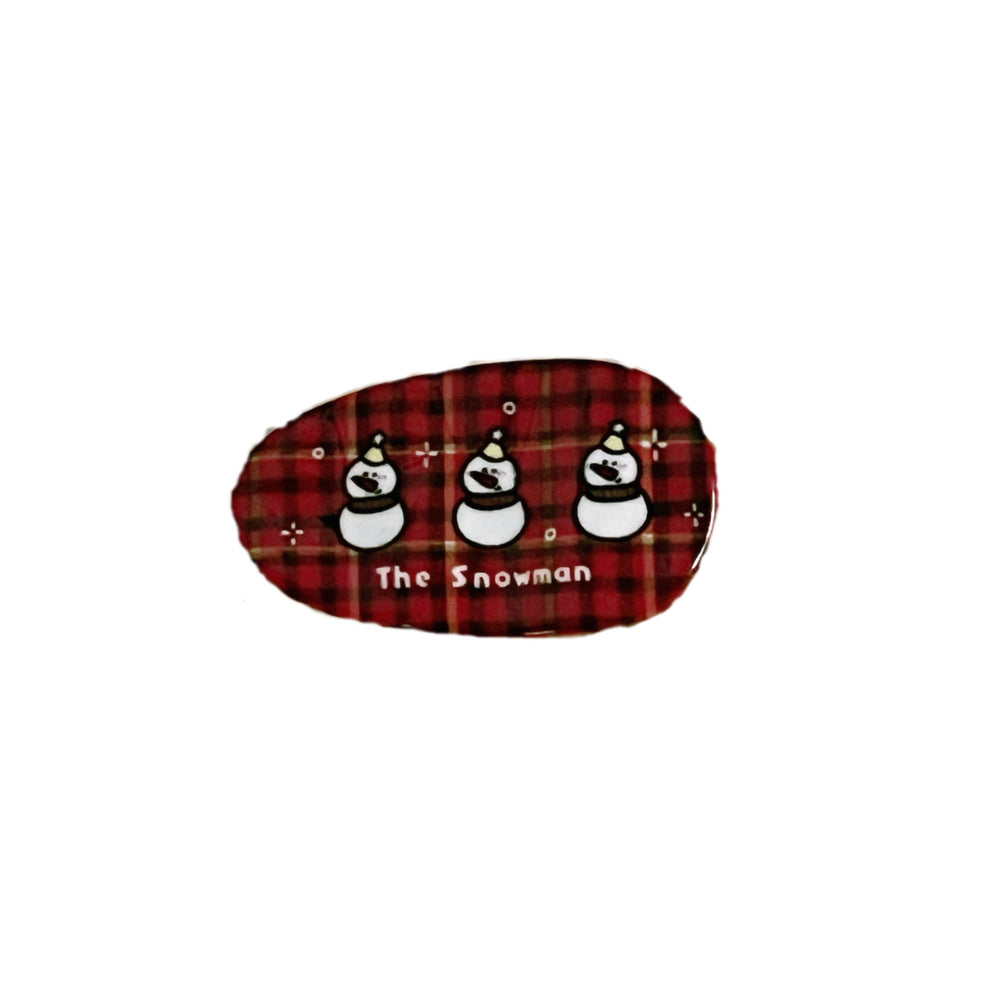 Christmas series printed puppy teardrop hair clips - sweet bangs clips, side hair clips, export hair accessories, cross-border hair accessories